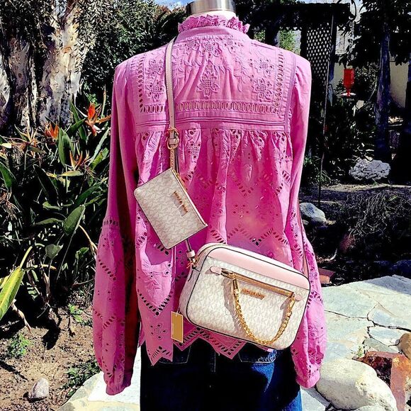 NEW MICHAEL KORS JET SET CROSSBODY AND CARD CASE/COIN - Picture 8 of 13